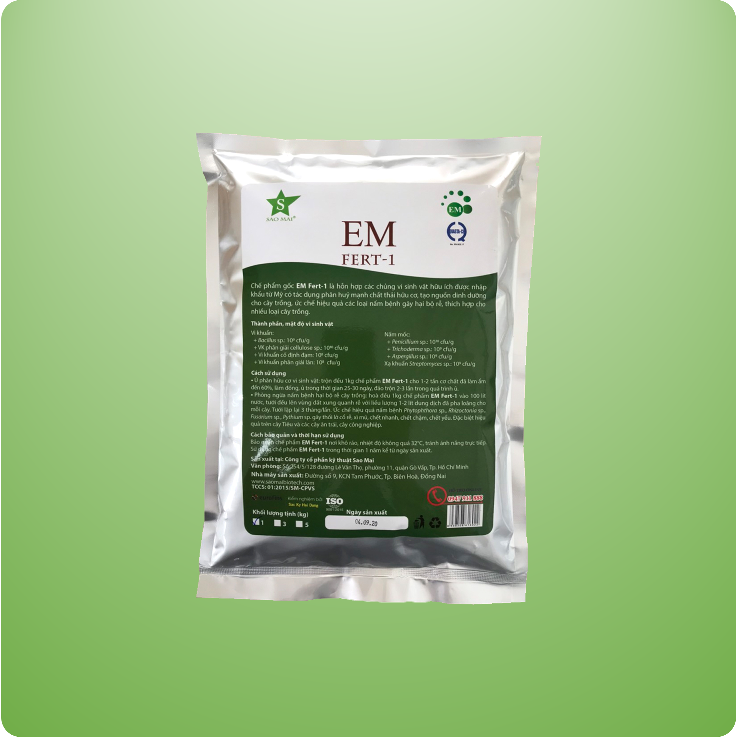 EM FERT – 1 MEN VI SNH Ủ PHÂN HỮU CƠ, TẠO ĐỆM LÓT CHĂN NUÔI